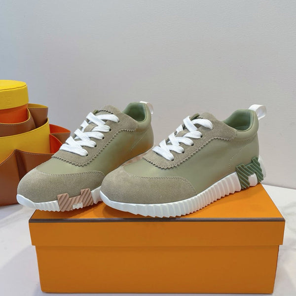 HM Bouncing sneaker Beige Esquisse Calfskin and Suede 212286