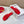 Petal Anagram Slide in Red Soft Calfskin 273741