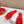 Petal Anagram Slide in Red Soft Calfskin 273741