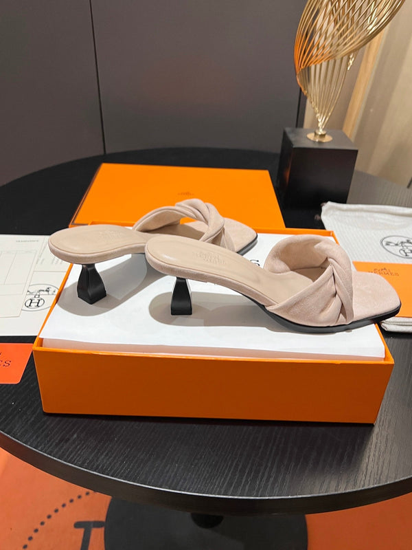 HM Sandales Giny 5.5 Daim de veau Beige clair 680062