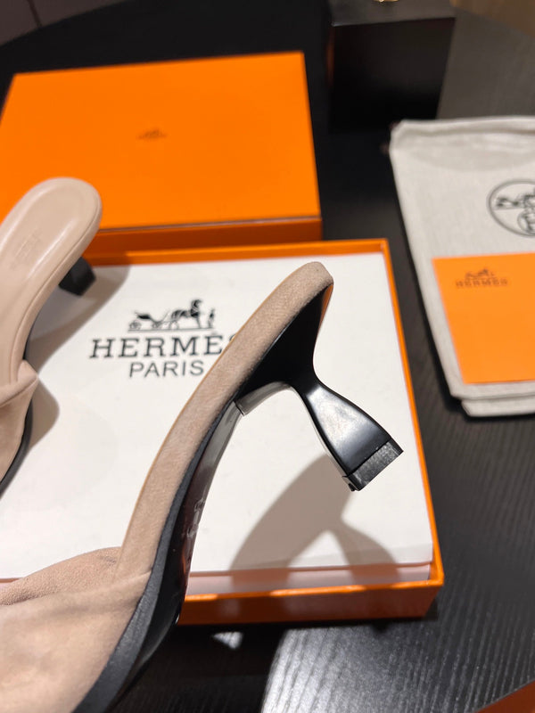 HM Sandales Giny 5.5 Daim de veau Beige clair 680062
