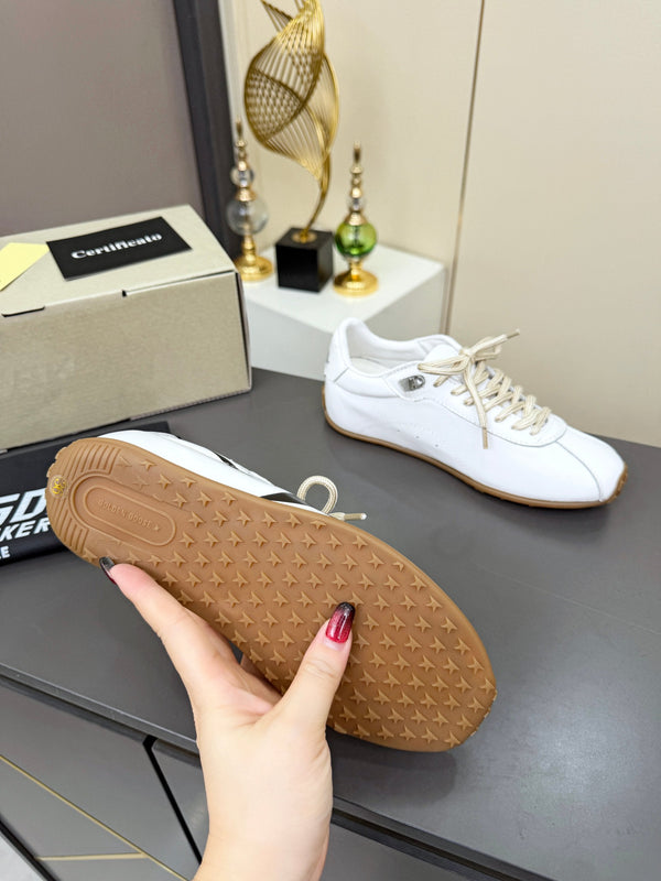 Baskets Golden Goose 26s Marathon Runner en cuir blanc 735861