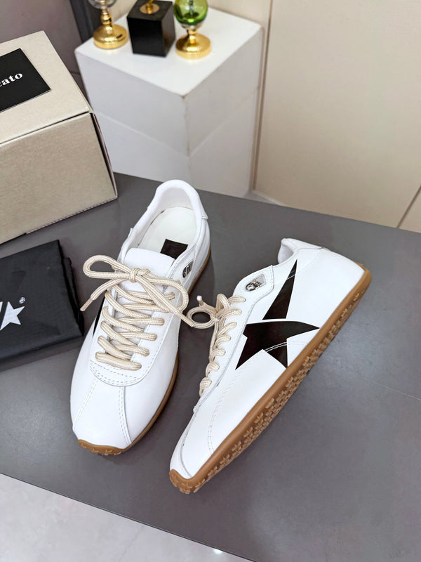 Baskets Golden Goose 26s Marathon Runner en cuir blanc 735861