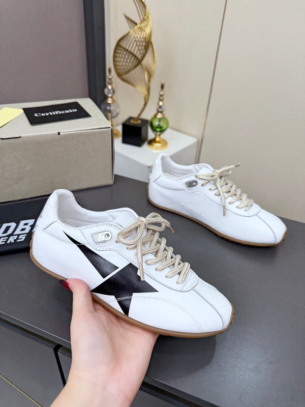 Baskets Golden Goose 26s Marathon Runner en cuir blanc 735861