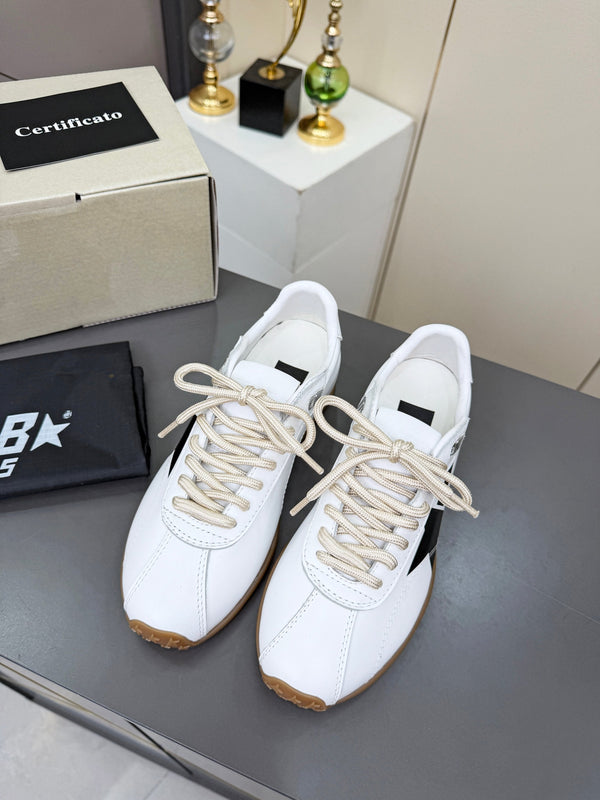 Baskets Golden Goose 26s Marathon Runner en cuir blanc 735861