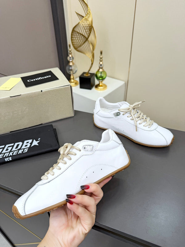 Baskets Golden Goose 26s Marathon Runner en cuir blanc 735861