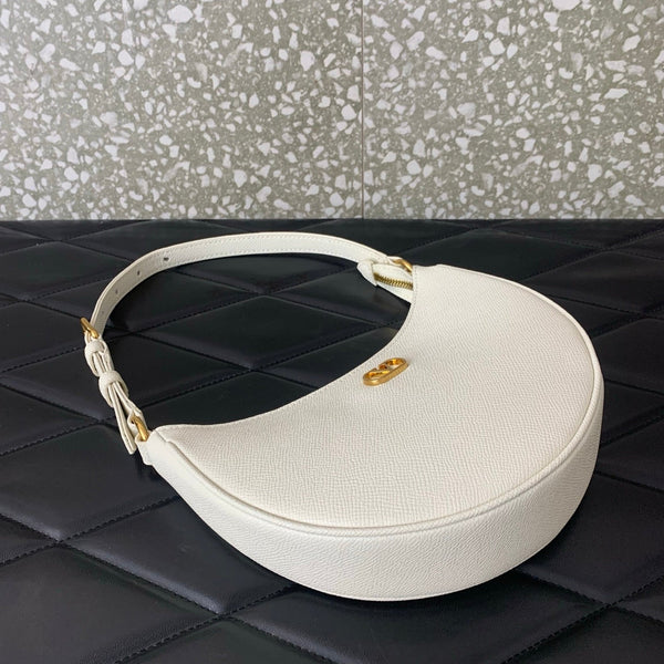 VA GARAVANI VLOGO mini HOBO bag white calfskin 566878