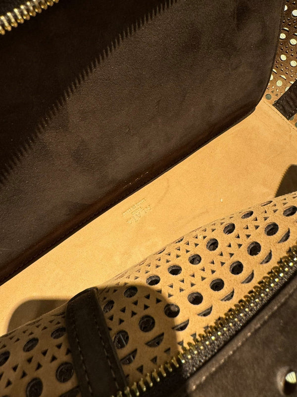 NEO MINA 32 BAG IN CHOCOLATE VIENNE SUEDE