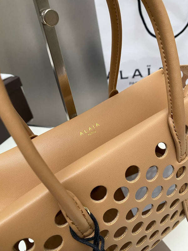 NEO MINA 20 BAG IN WHISKEY PERFORATED CALFSKIN