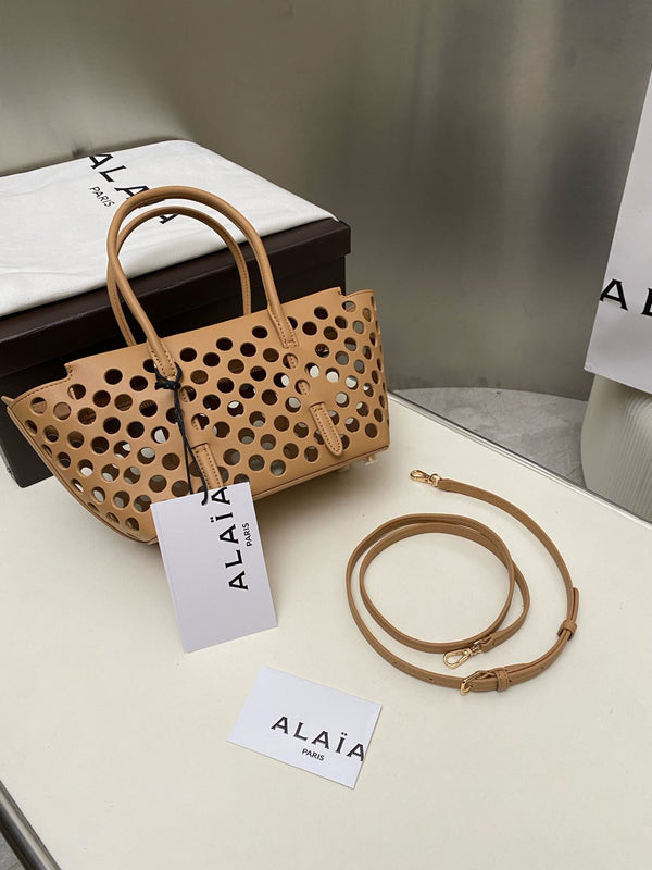 NEO MINA 20 BAG IN WHISKEY PERFORATED CALFSKIN