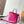 NEVERFULL BANDOULIÈRE INSIDE OUT BB 24 IN BROWN MONOGRAM CANVAS AND PINK CALFSKIN