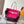 Reversible Neverfull MM 31 Inside Out Dark Pink Handle