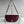 CL Halfmoon Triomphe Small Bag 25cm Burgundy Lambskin