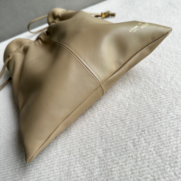 CL Crystal Pouch Taupe Lambskin