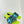 Ciabatte con tacco Dway 35 blu lime in cotone ricamato