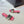 Ciabatte con tacco Dway 35 in cotone ricamato rosso motivo Miss CD all-lover