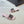 Ciabatte con tacco Dway 35 in cotone ricamato rosa Miss CD motivo all-lover