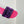 dway slide embroidered purple red cotton