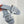 dway slide ricamato in cotone grigio