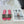 dway slide cotone ricamato rosso miss cd motivo alllover