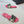 dway slide cotone ricamato rosso miss cd motivo alllover