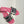dway slide cotone ricamato rosso miss cd motivo alllover