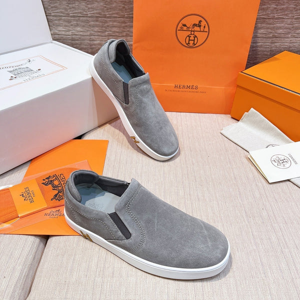 HM Men's 25 Lucky Slip-on Grey Suede 713102