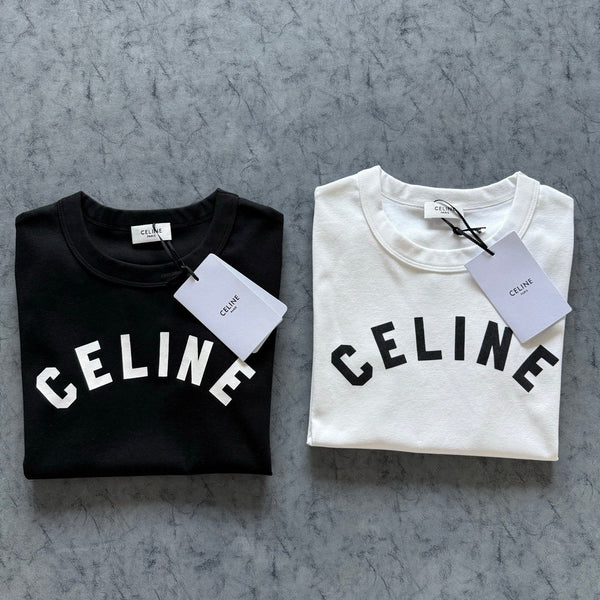 T-shirt à manches courtes coupe slim Celine PE26 Coton 350459