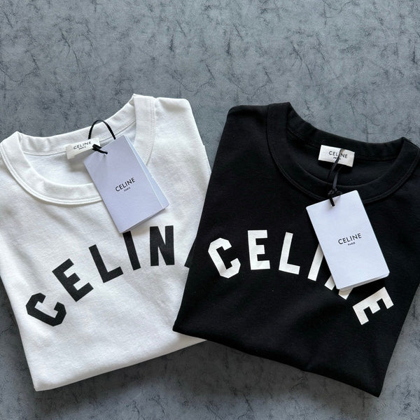 T-shirt à manches courtes coupe slim Celine PE26 Coton 350459