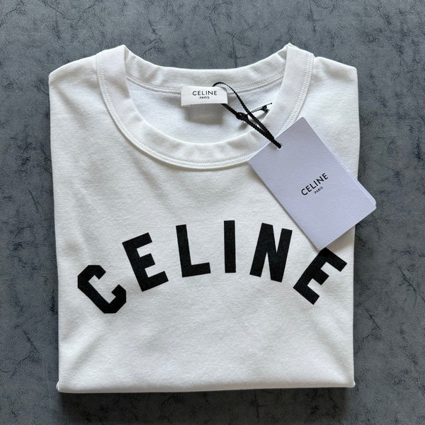 T-shirt à manches courtes coupe slim Celine PE26 Coton 350459