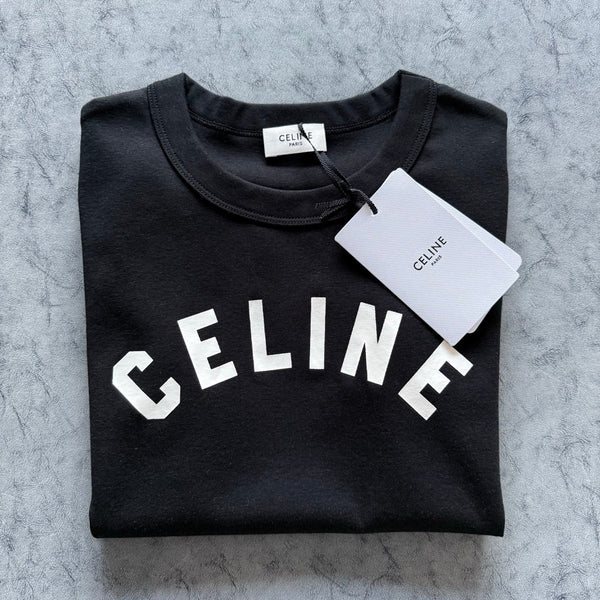 T-shirt à manches courtes coupe slim Celine PE26 Coton 350459