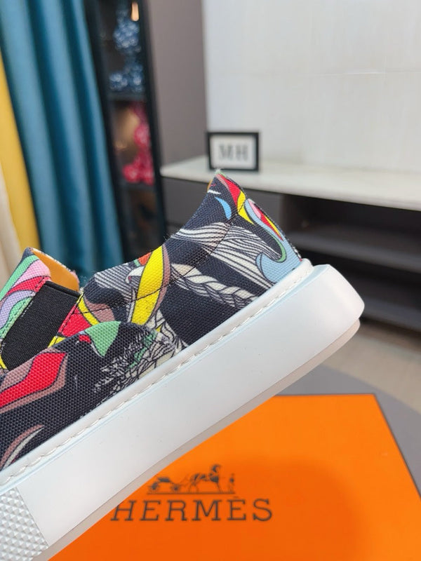 HM LANCE SLIP-ON SNEAKER MULTICOLOR-INDIGO DENIM