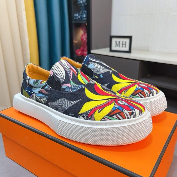 HM LANCE SLIP-ON SNEAKER MULTICOLOR-INDIGO DENIM