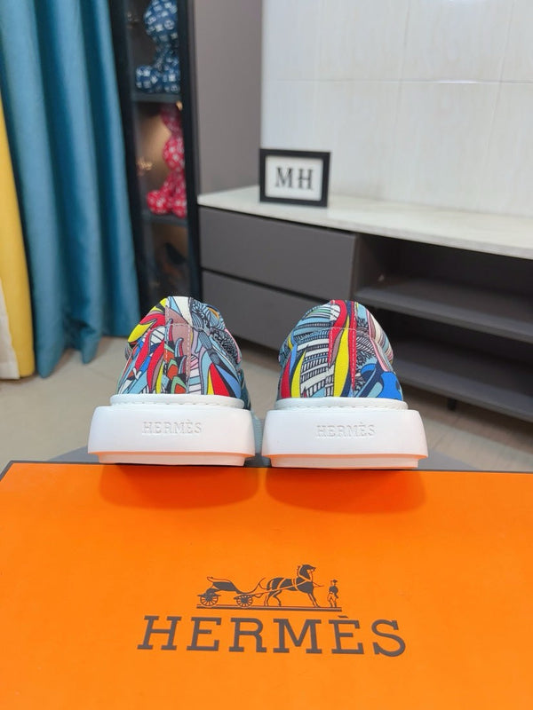HM LANCE SLIP-ON SNEAKER MULTICOLOR DENIM
