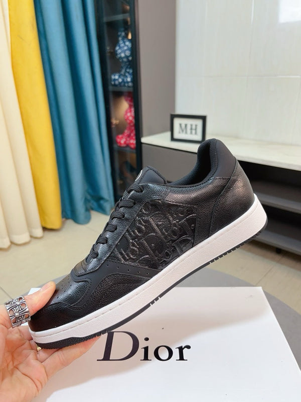 CD B27 LOW-TOP SNEAKER BLACK MONOGRAM CALFSKIN