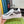 GG Men's Platform Sneaker White Blue Cowhide 523419