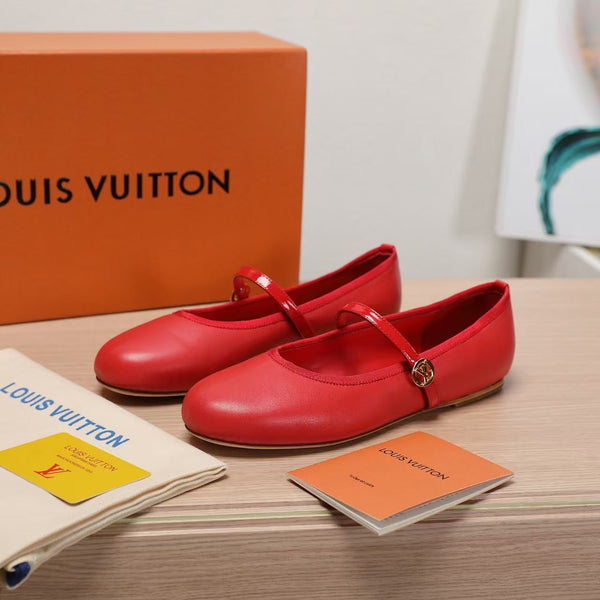 LV 25C Romy Flat Pelle di pecora rossa 218301