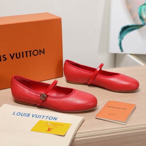 LV 25C Romy Flat Pelle di pecora rossa 218301