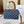 SMALL BOSTON 19 IN SPACE BLUE TRIOMPHE DENIM AND BROWN CALFSKIN TRIM