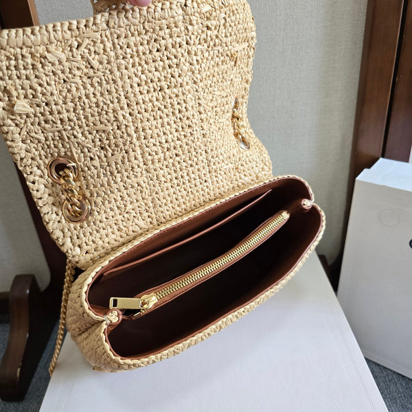 CL Medium Victoire Bag 25cm Beige Raffia 288855