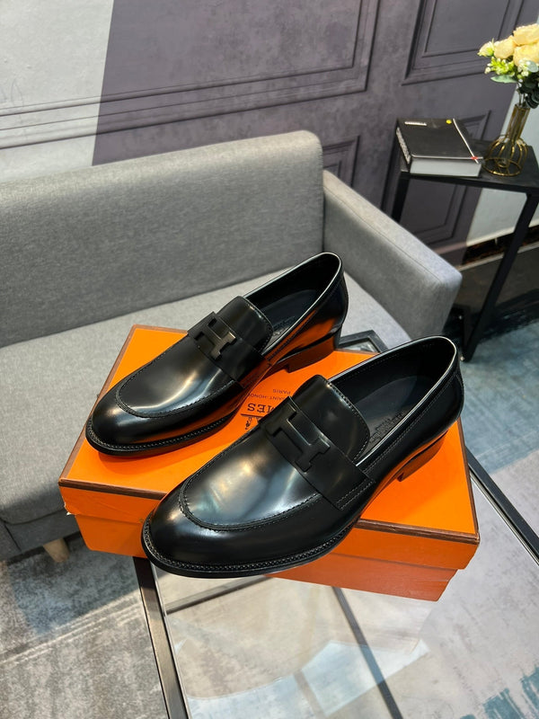 HM PARIS LOAFER GLOSSY BLACK CALFSKIN