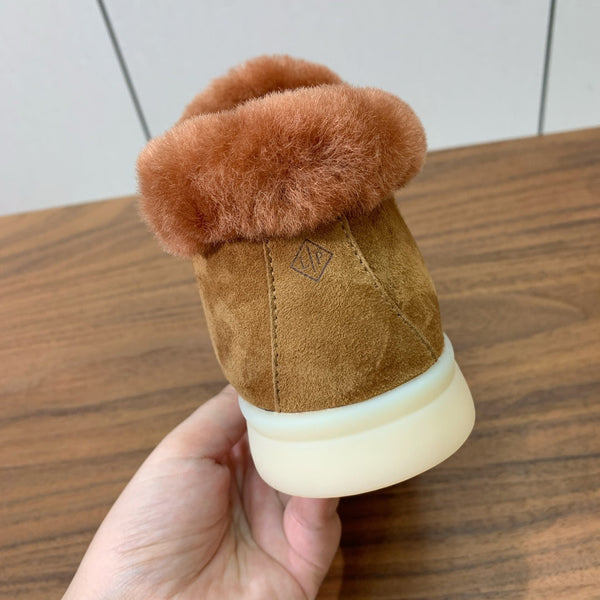 LP Open Walk Chukka Boot Marrone Pelle Scamosciata Pelliccia di Agnello