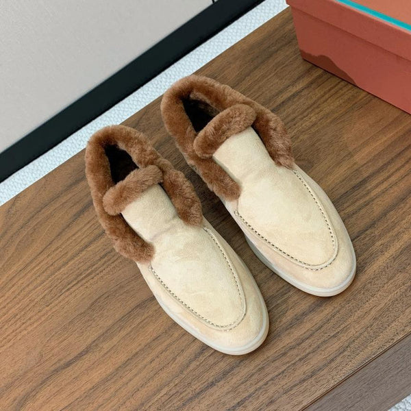 LP Open Walk Chukka Boot Beige Suede Agnello Pelliccia