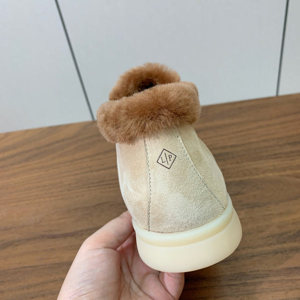 LP Open Walk Chukka Boot Beige Suede Agnello Pelliccia