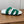 HM Chypre Sandal In Dark Green Mix White Fleece And Suede 984195