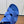Sandalo HM Kazimir in pelle di vitello scamosciata blu cobalto 294032