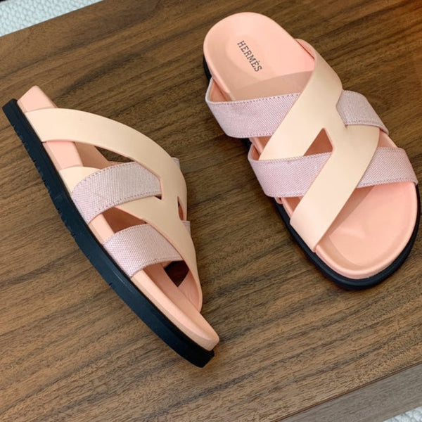 Sandalo HM Kazimir in pelle di vitello Farbic rosa pallido 293987