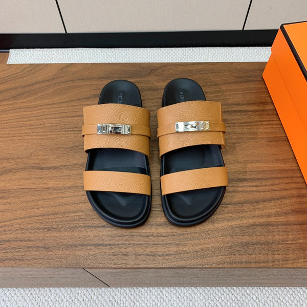 Sandalo HM Jackson in pelle di vacchetta marrone 294058