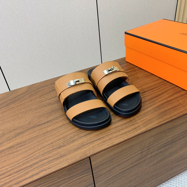 Sandalo HM Jackson in pelle di vacchetta marrone 294058