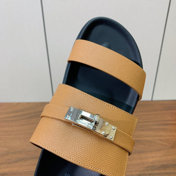 Sandalo HM Jackson in pelle di vacchetta marrone 294058